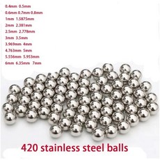 100pcs 420 스테인레스 스틸 공 0.4/0.5/0.7/0.8/1/1.5/2/2.381/2.5/3 ~ 7MM 솔리드 부드러운 Recision 베, 01 은, 21 0.7mm