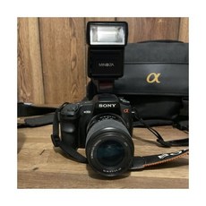 소니 알파 A200 DSLR 카메라 키트 1870mm 75300mm 렌즈 플래시 등 - 소니a200