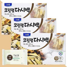 크린랲 다시백 대 16cmX14.5cm 30개입 3개(+하늘선물 물티슈 10매), 3개