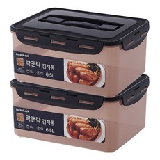 락앤락 뉴 김치통 정석 핑크, 2개, 6.5L