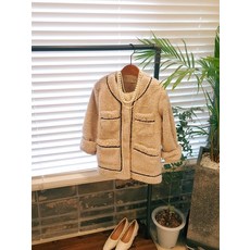 허니 트위터 포근 뽀글 자켓
