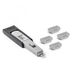 [스마트키퍼] HDMI 포트락 4 | HDMI 포트 보안, HDMI 포트락 4EA + 미니용 키 1EA, 그레이(GY), 1개