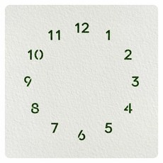 스텐실시계도안