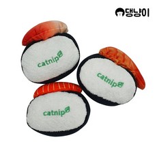 [댕냥이] 고양이 방울 캣닢 초밥 장난감, 조개+새우 초밥, 1개