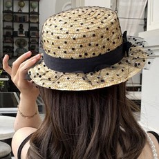 도로시홀릭레이스리본라탄모자