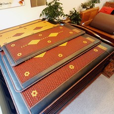 국산 참인 나노 게르마늄 매트 온열 전기 매트 찜질 돌 겨울 1인용 2인용 싱글 더블 퀸 침대 허리 찜질매트 소파 쇼파용 매트, 게르마늄 온열 전기 매트 (170x65cm)