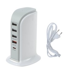 멀티 포트 20W USB PD 데스크탑 USB 충전소 태블릿 컴퓨터 노트북, EU