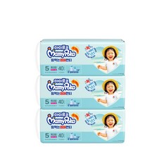 마미포코 땀먹는팬티 특대형 여아 40P x 3팩 1Box, 5단계