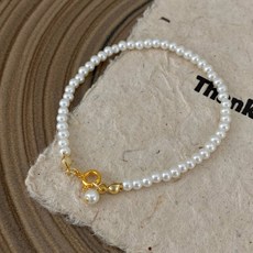 Yanrz 4mm 5mm 진주 팔찌 여자 패션 액세서리 14k 심플 팔찌 23CY509N163