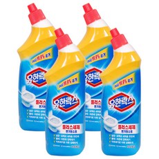 유한락스 플러스 세제, 755ml, 785g, 4개