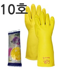 명진 공업용 고무장갑, 5개, 노랑