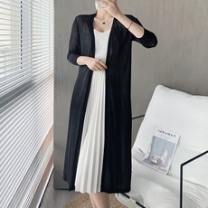 시스루롱가디건