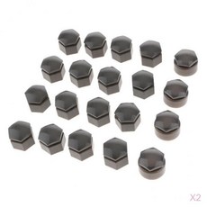 STK 40pcs 회색 휠 너트 볼트 타이어 나사 커버 캡 먼지 커버 22mm 아우디 q7에 대 한