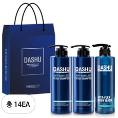 다슈 데일리 한방 두피 골드 샴푸 500ml x 2개 + 비타플렉스 올인원 바디워시 500ml + 쇼핑백, 14세트