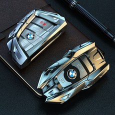 그린텍 BMW 전차종 프리미엄 풀 메탈 키케이스키홀더 키링 F10 G30 G01 G02 F30, 옵션01) BMW 구형키, 그레이 컬러