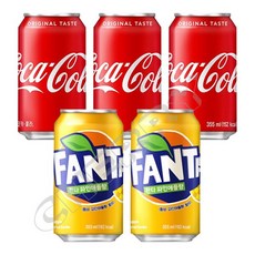 코카콜라 355mlx12개 + 환타파인355mlx12개 = 24개 (박스안심포장) 반반 탄산음료캔, 355ml