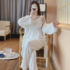 임산부 잠옷 임부잠옷 수유잠옷 임산부잠옷 수유복 홈웨어 fdfklak 3 개대 100