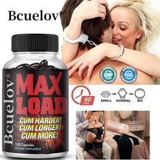 MAX LOAD - 성적 향상을 위한 천연 보충제 - 에너지 성 확장 크기 증가 지구력 성능 성욕 증가 피로 퇴치 발기 연장 및 욕구 증가, 1개, 60정