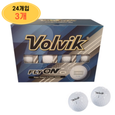 볼빅 FLY ON 3PC 3선 골프공, 3개, 24개입, 화이트 - attomax