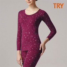 TRY_H 여성 스팔 날염 내의 세트 465