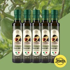 리모나다 최상급 엑스트라버진 HASS 품종 100% 냉압착 아보카도오일, 5개, 250ml