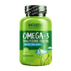  내추렐로 오메가-3 트리글리세리드 피쉬 오일 1100 mg 120 소프트젤, 1개, 120정 