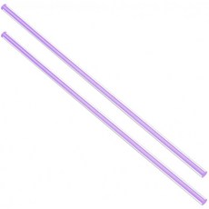 uxcell 아크릴 환봉 PMMA 버스트 라이트 라인 솔리드 6mmx250mm 2 개들이, 1, 단일상품