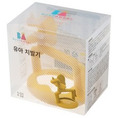 BUSYANGEL 嬰兒磨牙棒, 黃色矽膠, 1入, 磨牙棒, 黃色, 1個