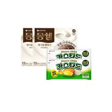 롯데 몽쉘 오리지널 12입 2박스 + 카스타드 오리지날 10개입 2박스, 2개, 408g