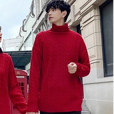 팜플렉스 빨간색원피스 결혼 등기부등본 커플룩 1 옷 한 벌 봄가을 계절 설을 쇠다 레드 타입 스웨터