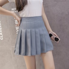 여성복 (XS-2XL) 여름 플리츠 스커트 미니스커트 미니스커트 하이웨이스트 A라인 스커트