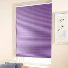 하프 블랙 아웃 Pleated 블라인드 자기 접착 창 음영 발코니 부직포 홈 주방 패브릭 음영 발코니 문 보라색