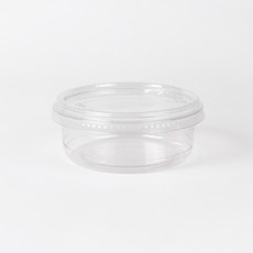 KP-8 델리컵 바디+뚜껑 소량 베이커리 디저트 아이스크림 요거트 과일 반찬 포장 배달 투명 용기, 1개, 100세트