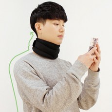 바른 목 미라클 밴드 거북목 교정기 보호대 고급형, 단품