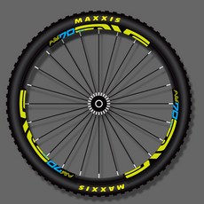 ENVE 림 데칼 세트-27.5인치 자전거스티커, 일반원단 22mm, 1개