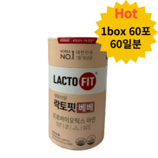 락토핏 생유산균 베베 60포, 2g, 120개