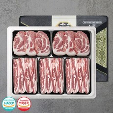[KT알파쇼핑][나주푸줏간] 한돈 구이혼합선물세트 4호 2.5kg(삼겹살/목살), 2.5kg, 1개