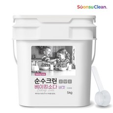 순수크린 베이킹소다 버킷 5KG +스푼1개 프리미엄 1등급원료, 순수크린 베이킹소다 버킷5kg 1개+스푼1개, 1세트