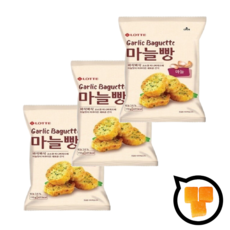 롯데 마늘빵 110g x 3 + 애플망고젤리 5g 2알 세트, 3개