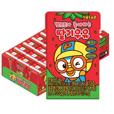 서울에프엔비 뽀로로가 좋아하는 딸기우유, 140ml, 480개