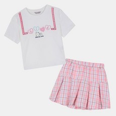 신디키즈체크스커트