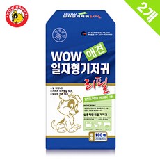 와우 일자형 리필 기저귀 100매 중형x2 강아지 기저귀, 1개, 본상품선택, 100개입 - 와우일자형기저귀