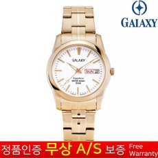 갤럭시 Galaxy [갤럭시][무상AS보증][갤럭시][GALAXY] 남성남자스포츠 칼린더 사파이어글라스 특수방수 아날로그 메탈밴드손목시계 QA9012MC