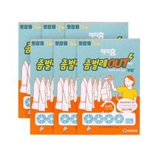 유한양행 해피홈 좀벌레 아웃 방충제 옷장용 3p, 8.1g, 6개