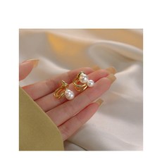 ANYOU여성 귀걸이 여성 귀걸이14k 골드EH036