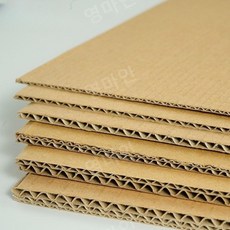 양면 골판지 두꺼운 종이 패드 택배박스 판골판지 패드, 3층 두께 약 2mm