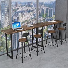 100CM 세라믹 창가 인조 바 홈바 원목 라탄 테이블, 기본형