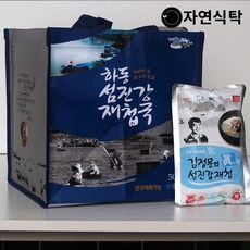 [자연식탁]담백하고 진한 김정문의 하동 섬진강 재첩국 선물세트 500g 10팩 - 부직포 가방, 단품