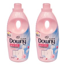 다우니 초고농축 섬유유연제 실내건조 핑크 1L x2개, 2개