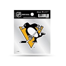 Rico Industries NHL 피츠버그 펭귄스 스몰 스타일 데칼 8.9 x 11.4cm3.5 4.5인치 팀 색상 542377, Rico Industries NHL 피츠버그 펭귄스 스